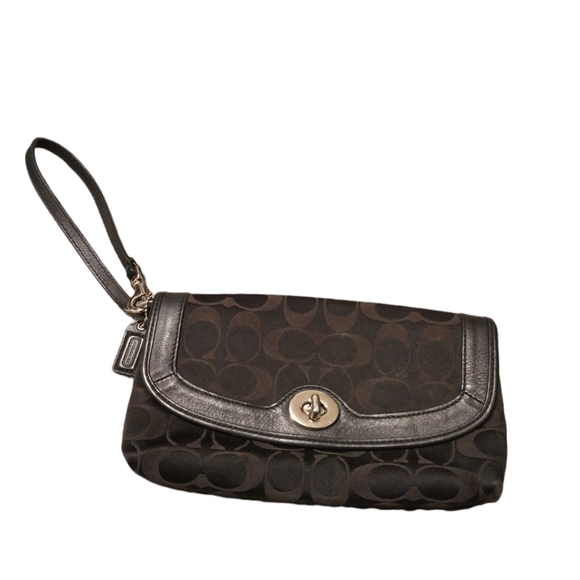 Coach Campbell Signature Wristlet Bag - Picture 1 of 11